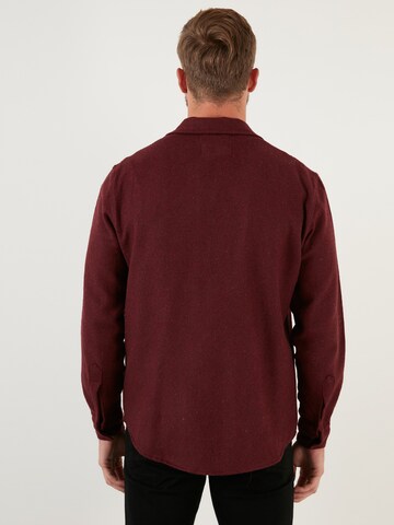 Buratti Slim fit Overhemd in Rood