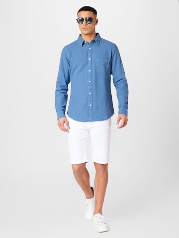 Dockers - Ajuste estrecho Camisa en azul