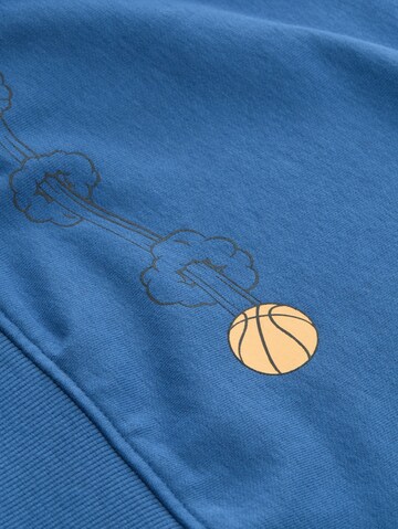 TOM TAILOR Sweatshirt 'Glow-In-The-Dark' in Blue