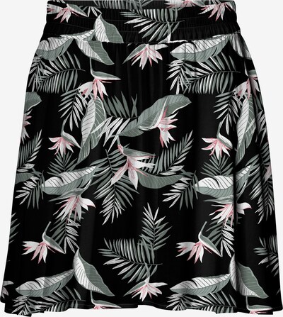 VERO MODA Rock 'VMSIMPLY EASY SHORT SKATER SKIRT WVN GA' in oliv / rosa / schwarz / weiß, Produktansicht
