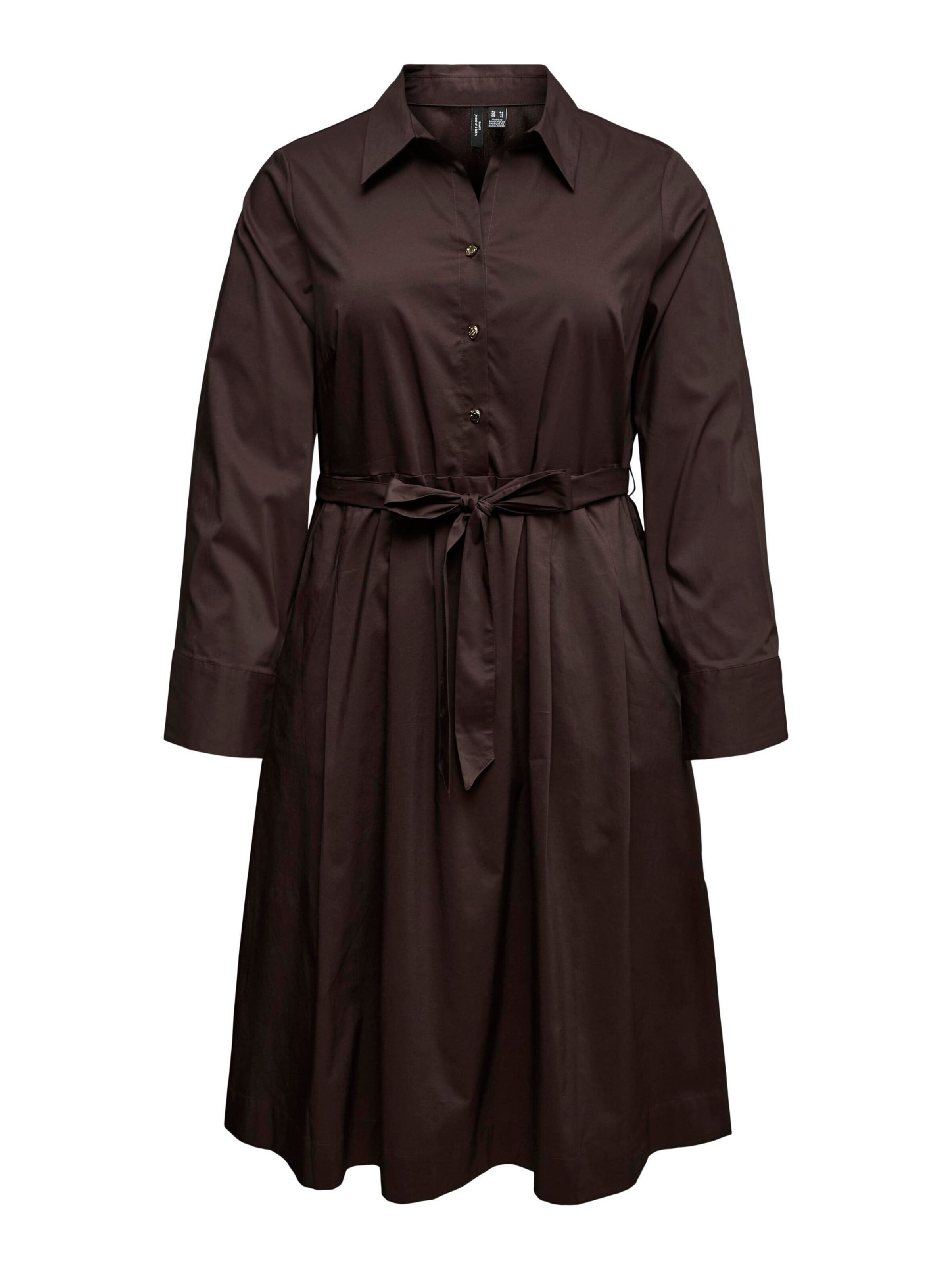 Vero Moda Curve Jurk 'VMCFRIBA' in Bruin: voorkant