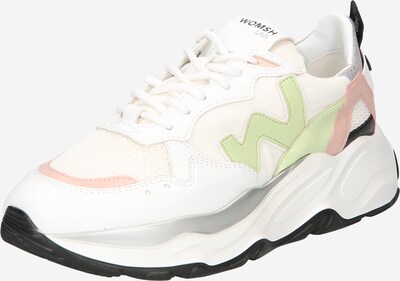 WOMSH Sneaker in apfel / rosa / pastellpink / weiß, Produktansicht