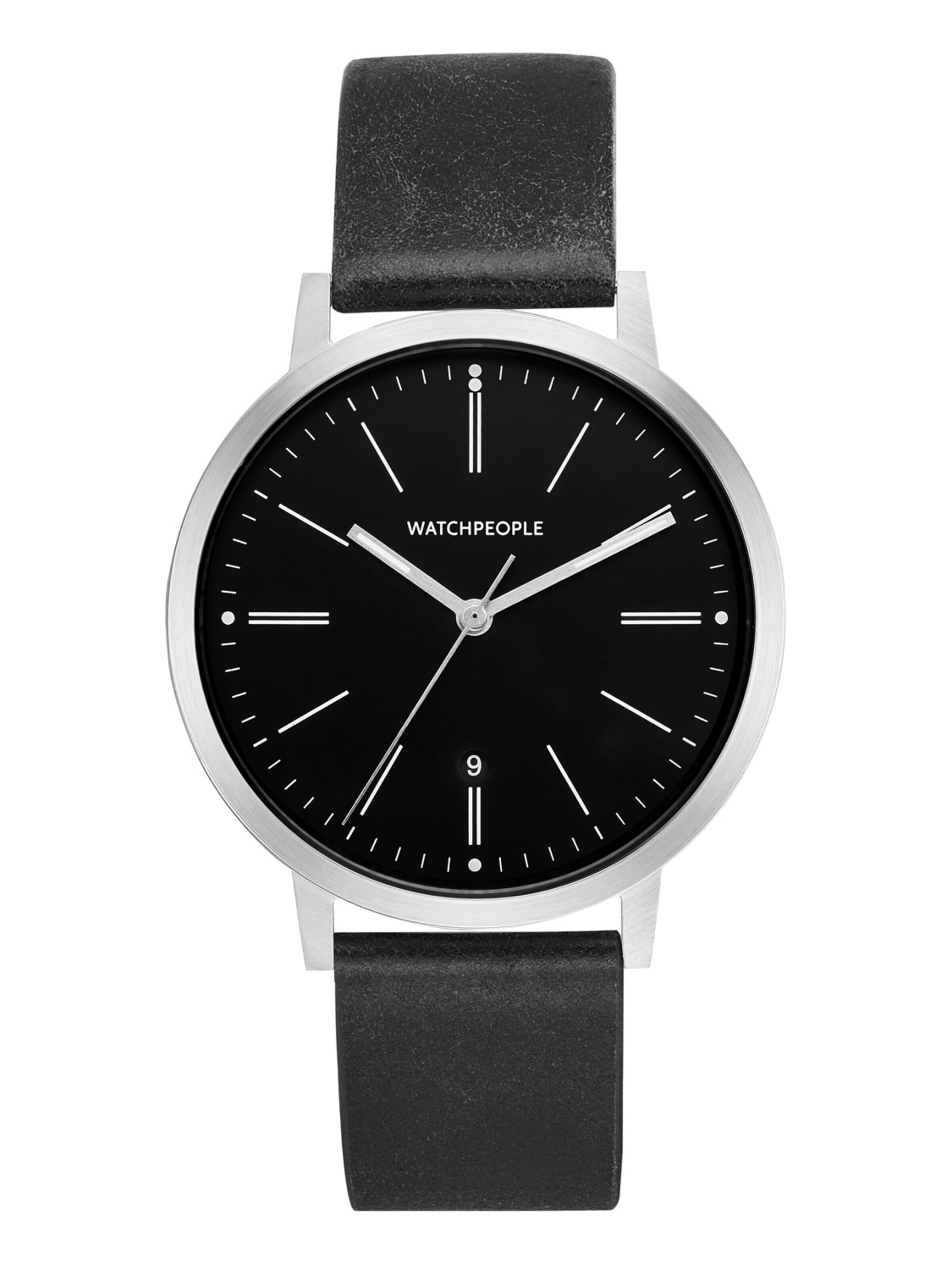 WALTER GROPIUS Analog Watch 'HIDDEN' in Black: front