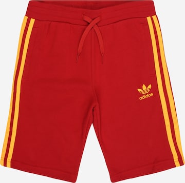 Pantalon 'Adicolor' ADIDAS ORIGINALS en rouge : devant