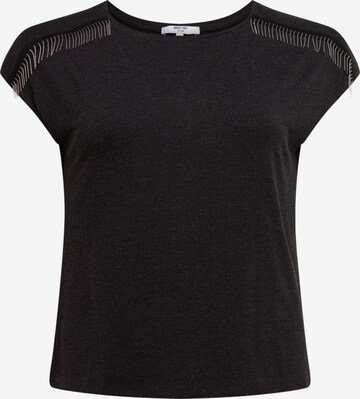 T-shirt 'Svea' ABOUT YOU Curvy en noir : devant