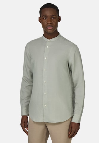 Boggi Milano Regular Fit Hemd in Grün: Vorderseite