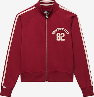 Superdry & Co Sweatvest 'Athletic' in Rood: voorkant