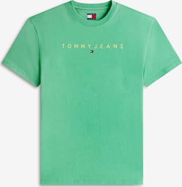 T-Shirt Tommy Jeans en vert : devant