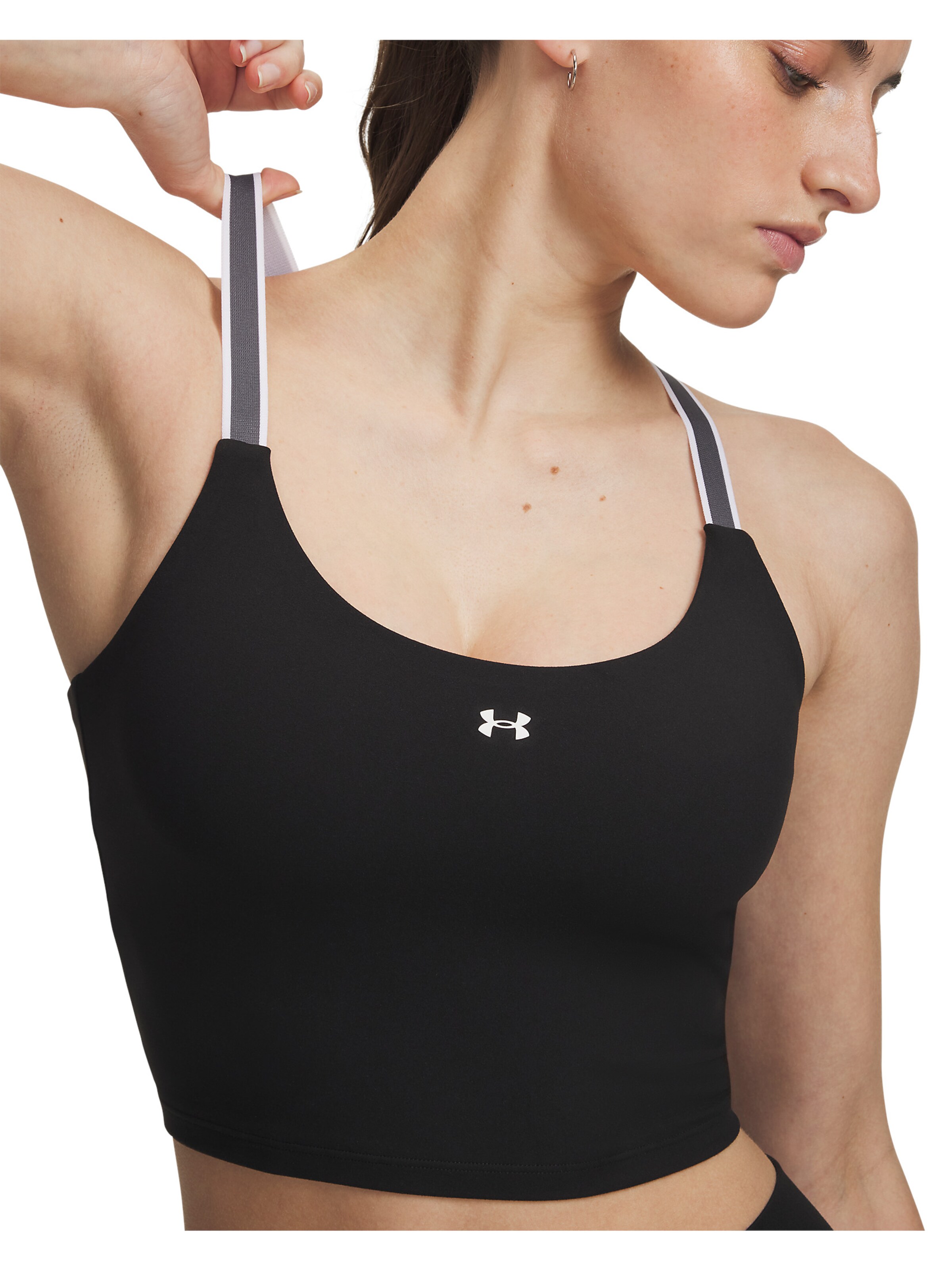 UNDER ARMOUR Sporttop 'Motion' in Zwart