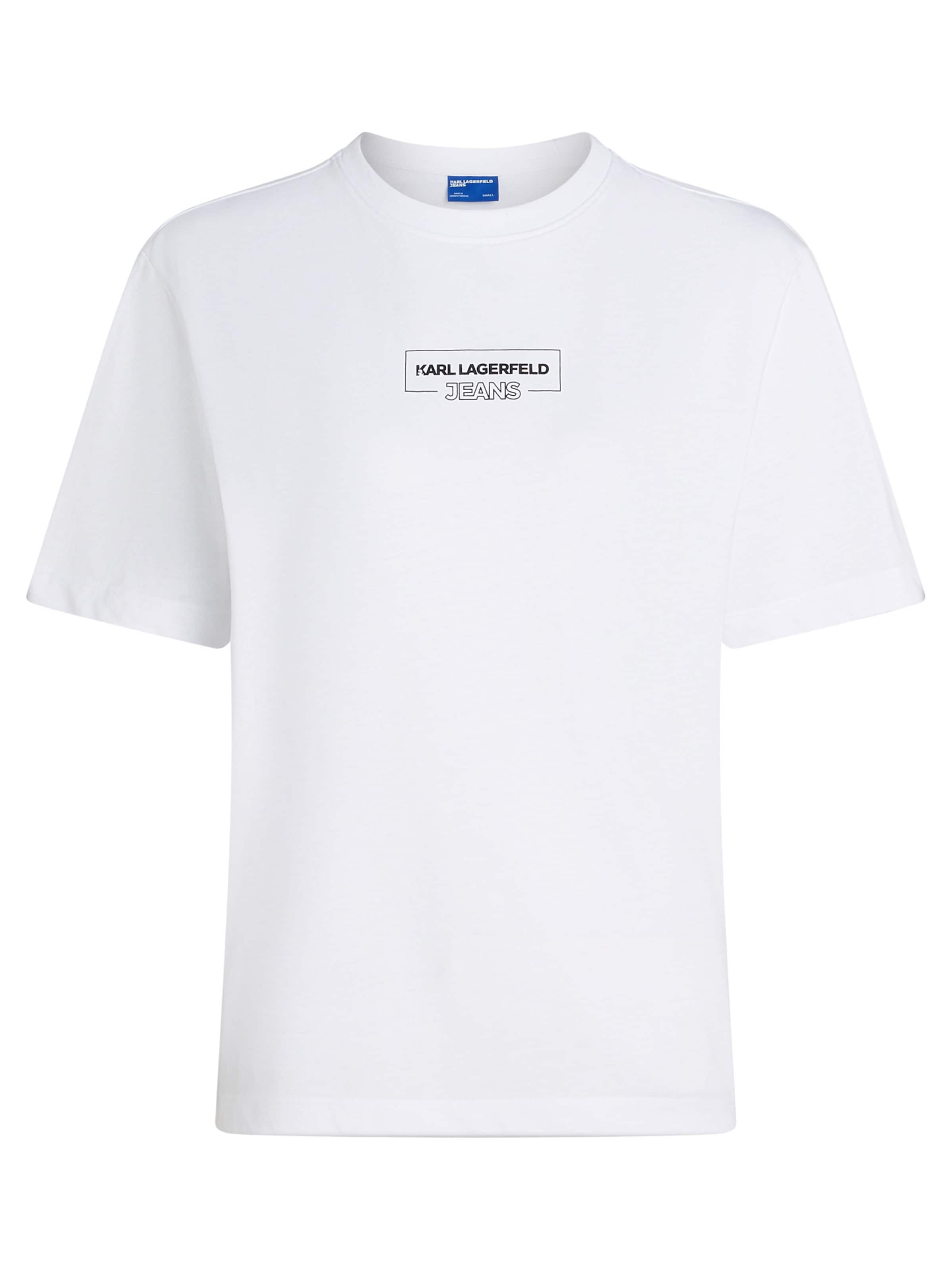 KARL LAGERFELD JEANS Μπλουζάκι σε λευκό: μπροστά