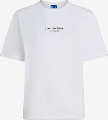 KARL LAGERFELD JEANSMajica ' OUTLINE LOGO ' - bijela boja: prednji dio