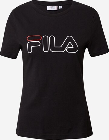 FILA Shirt 'Ladan' in Zwart: voorkant