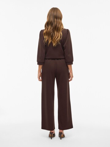 VILA Wide Leg Bukser 'VIReflect' i brun