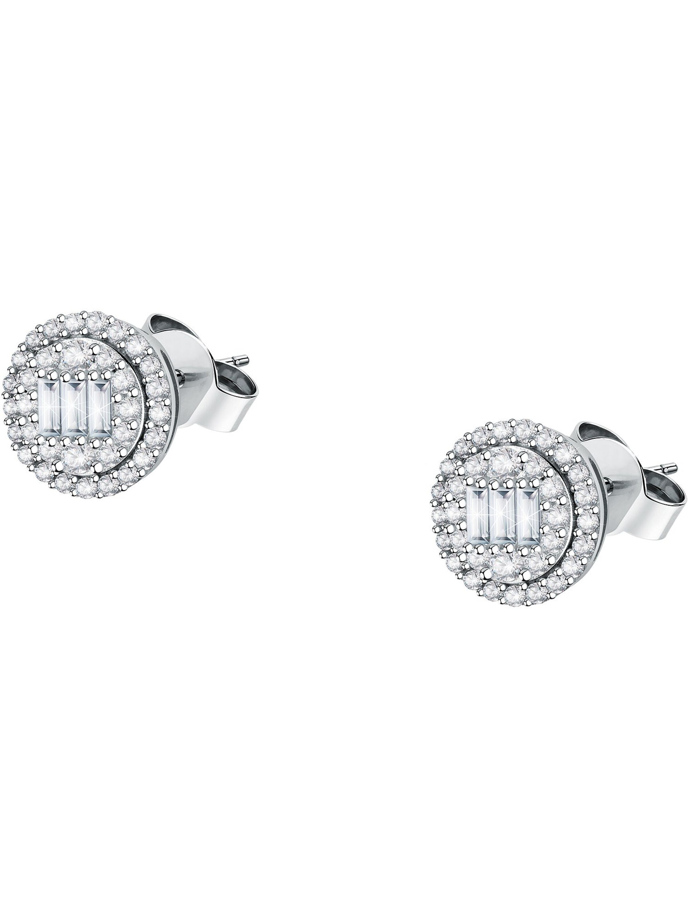 CHRIST Ohrstecker in Weiß: Vorderseite