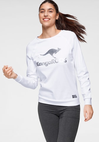 KangaROOS Sweatshirt in White: front