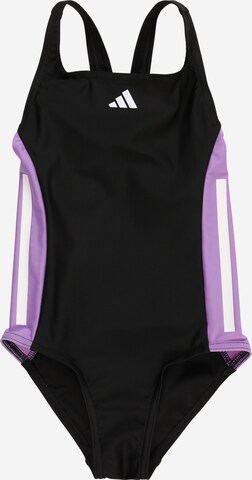 Maillot de bain de sport '3-Stripes' ADIDAS PERFORMANCE en noir : devant