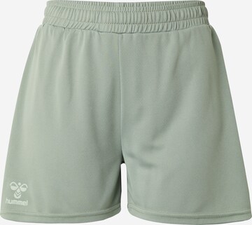 Hummel Regular Sportshorts 'Active' in Grün: predná strana