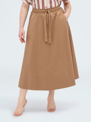 Gonna di Fiorella Rubino in marrone