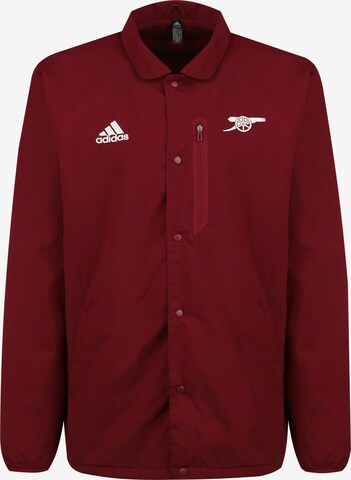 ADIDAS SPORTSWEAR Athletic Jacket 'FC Arsenal' in Red: front