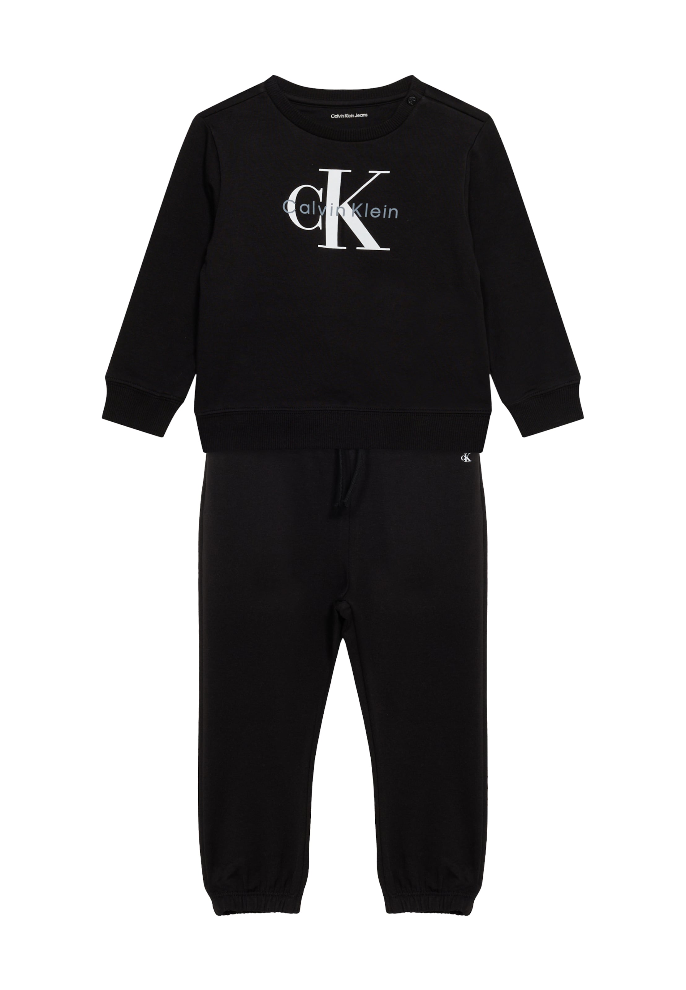 Calvin Klein Jeans Φόρμα τρεξίματος σε μαύρο: μπροστά