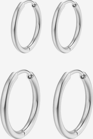 Hey Happiness - Pendientes 'Stack Duo' en plata: frente