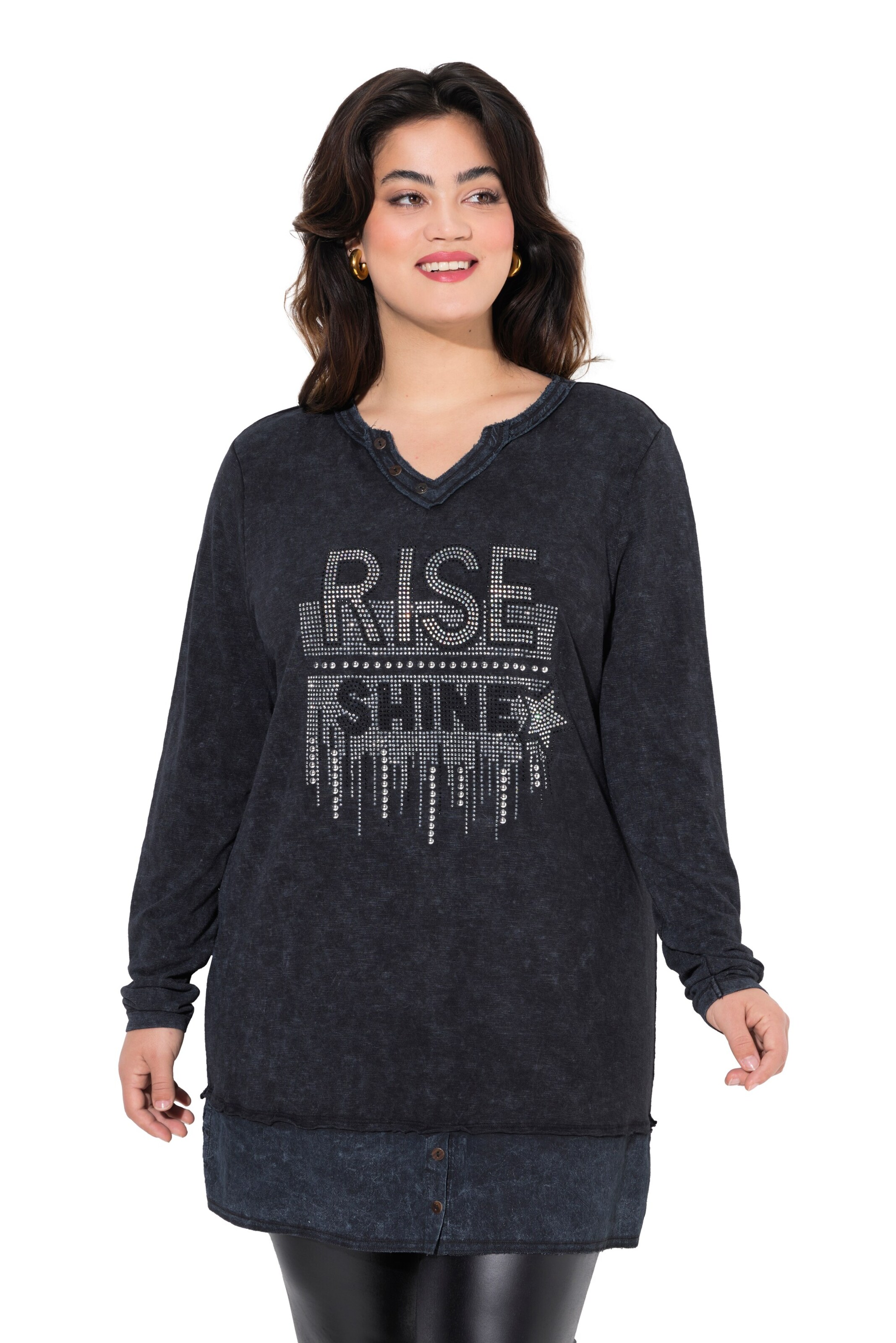 Angel of Style Shirt in Zwart: voorkant