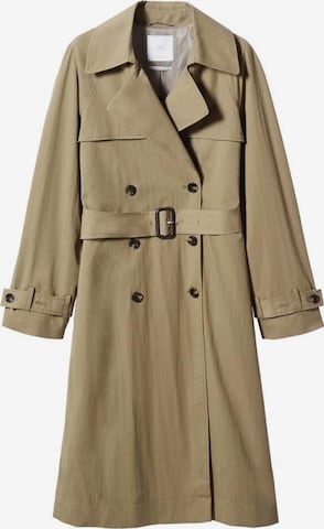 MANGO Between-Seasons Coat 'Desert' in Green: front