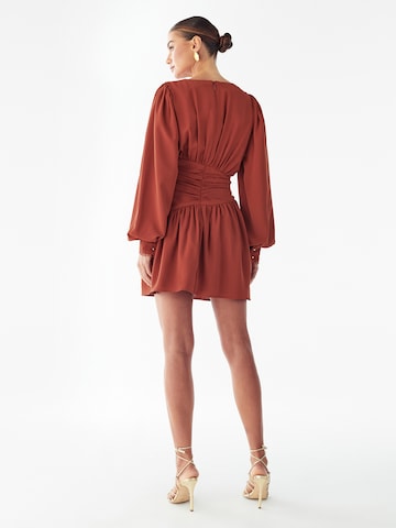 BWLDRKoktel haljina 'Merry' - smeđa boja: stražnji dio