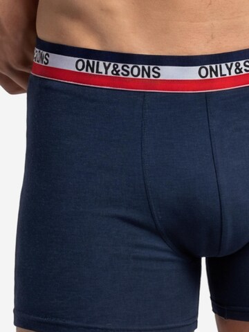 Only & Sons Boxershorts 'ONSFITZ SOLID BOXER' in Gemengde kleuren