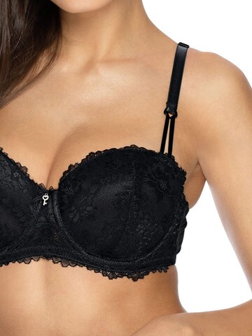 VIANIA Balconette BH 'Carmen'‌‌‌‌‌‌‌‌‌ in Schwarz