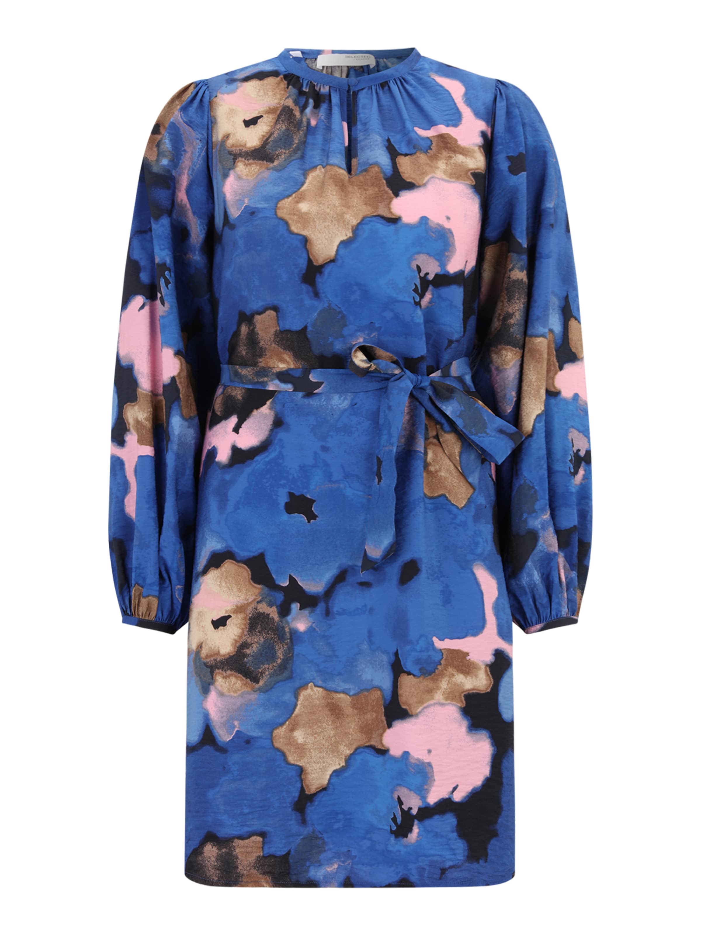 Selected Femme Tall Klänning 'MARIETTE' i blå: framsida