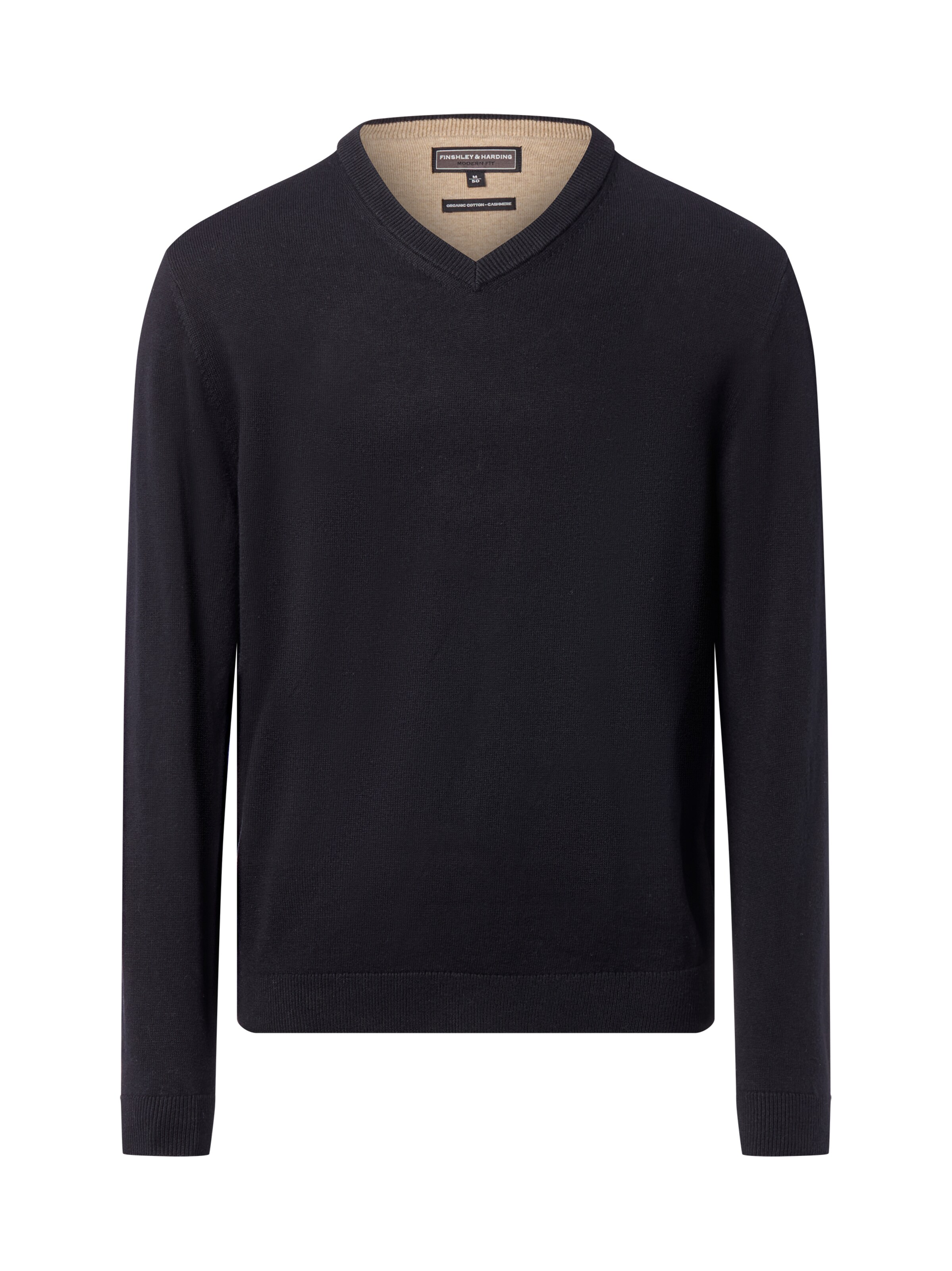 Finshley & Harding Pullover in Schwarz: Vorderseite