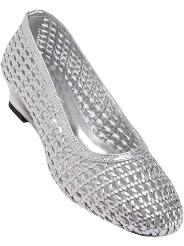 Limoya Slingpumps 'Viola' in Zilver: voorkant