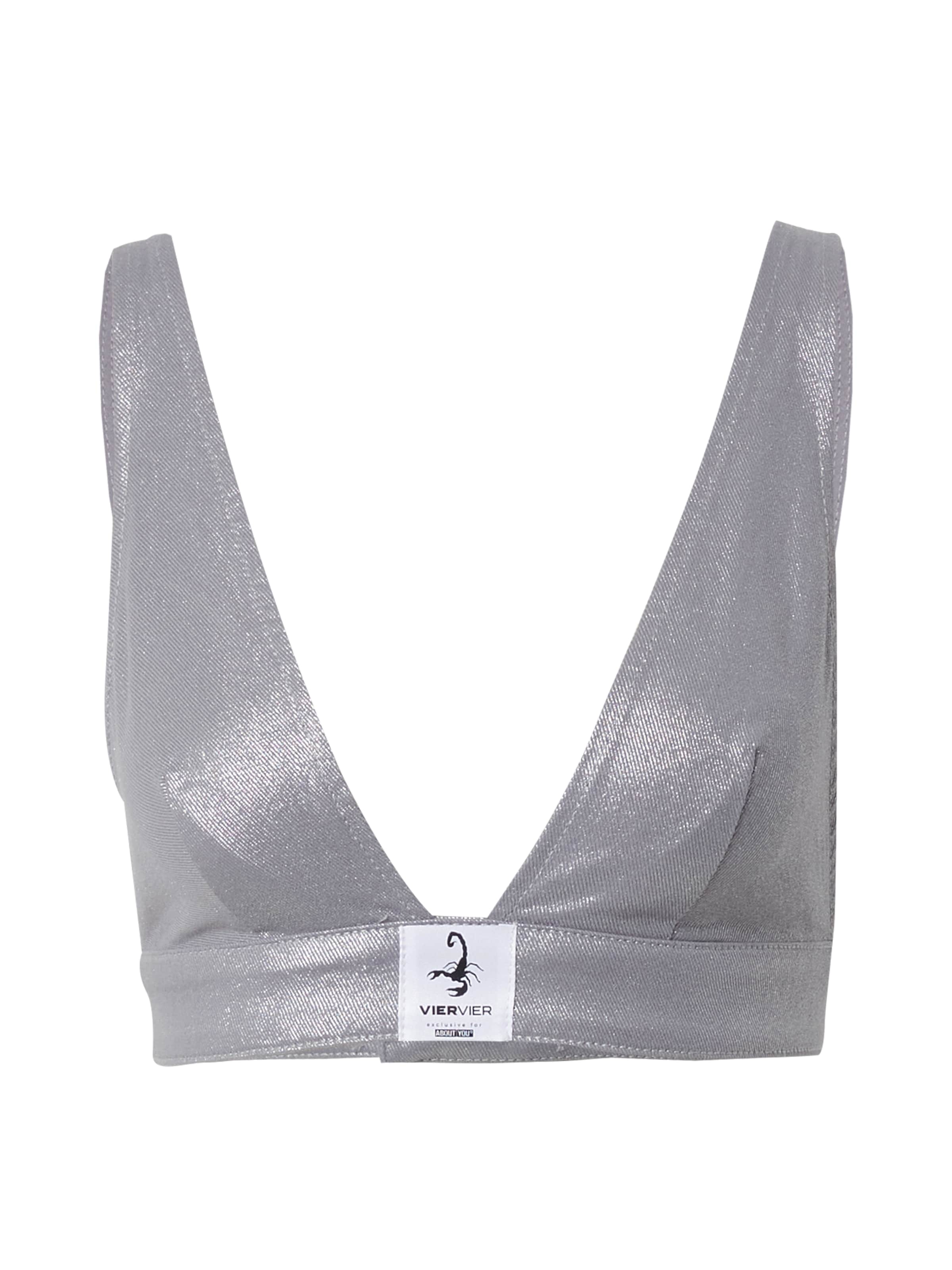 VIERVIER Top 'Georg' in Silver: front