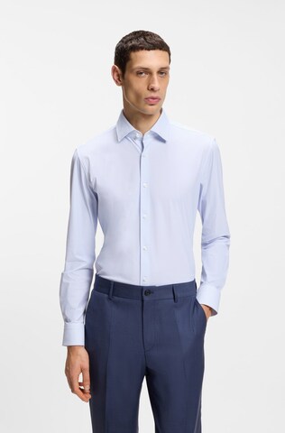BOSS Slim fit Button Up Shirt 'P-Hank' in Blue: front