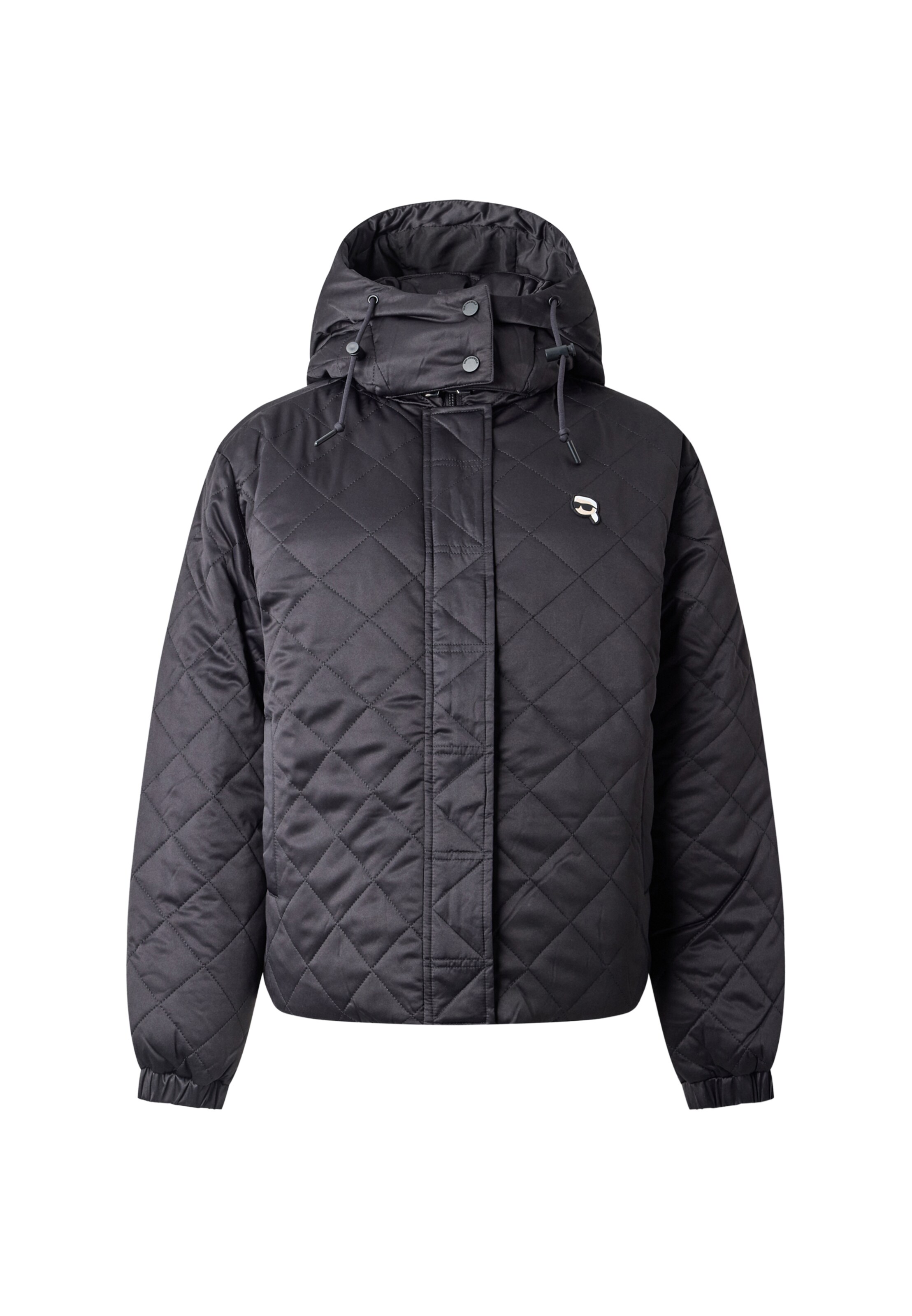 Karl Lagerfeld - Chaqueta de invierno 'IKON' en negro: frente