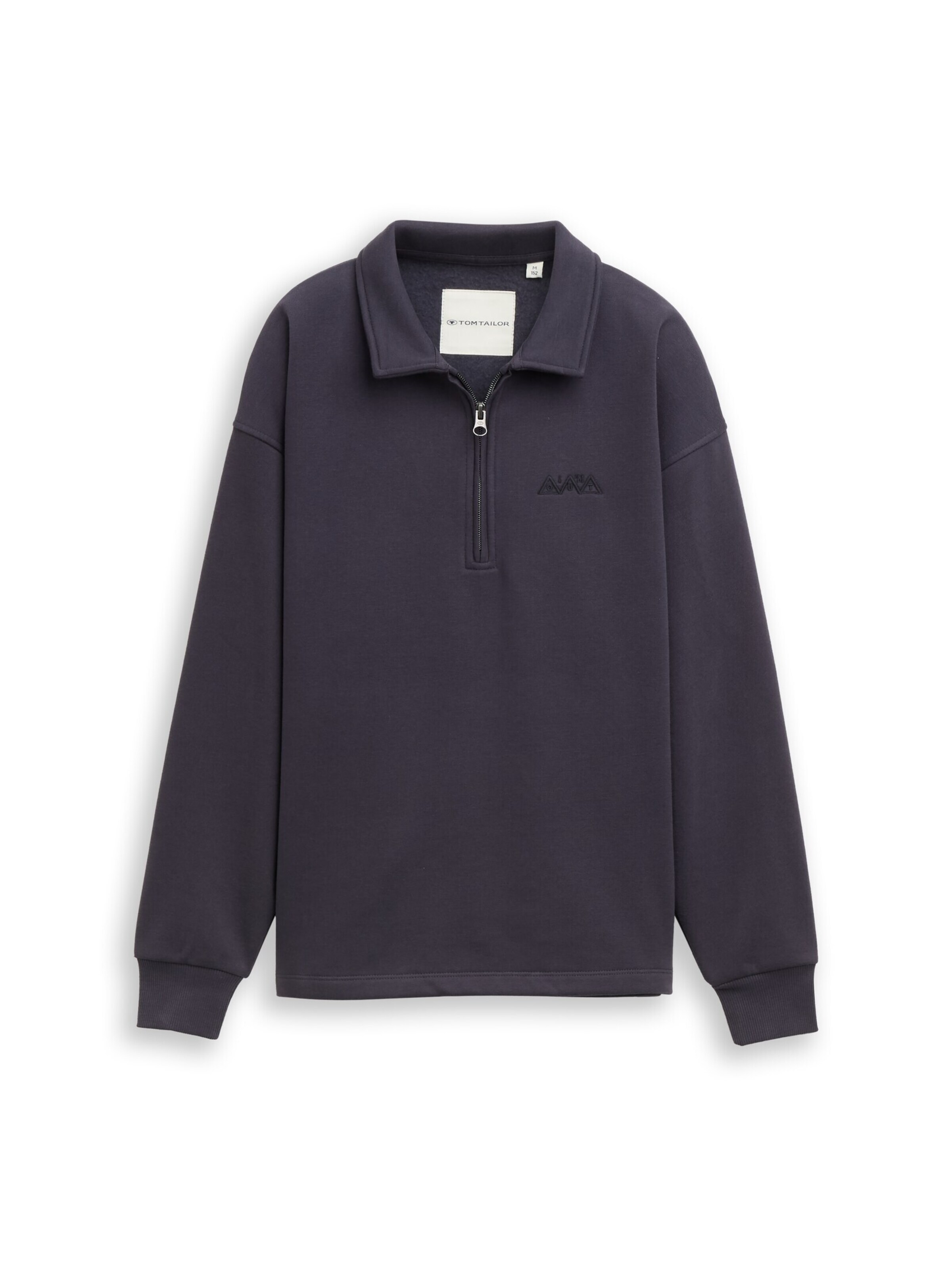 TOM TAILOR Sweatshirt in Grijs: voorkant