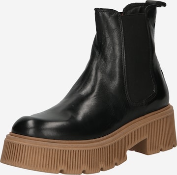 MJUS Chelsea boots 'BOMBACOLOR' in Zwart: voorkant