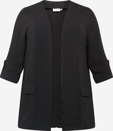 ONLY Carmakoma Knit Cardigan in Black: front