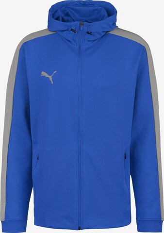 PUMA Athletic Jacket in Blue: front