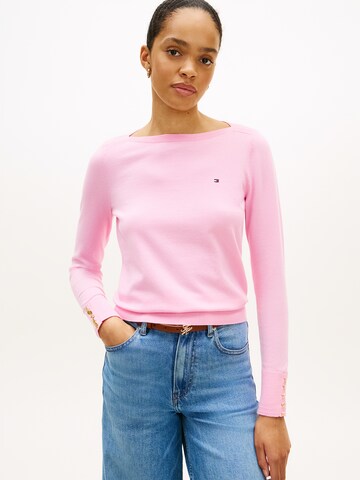 Pulover de la TOMMY HILFIGER pe roz: față