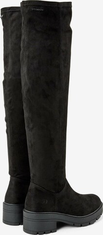 TOM TAILOR DENIM Over the Knee Boots in Black