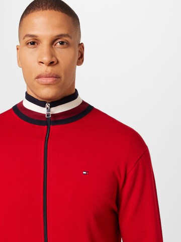 Vestes en maille TOMMY HILFIGER en rouge