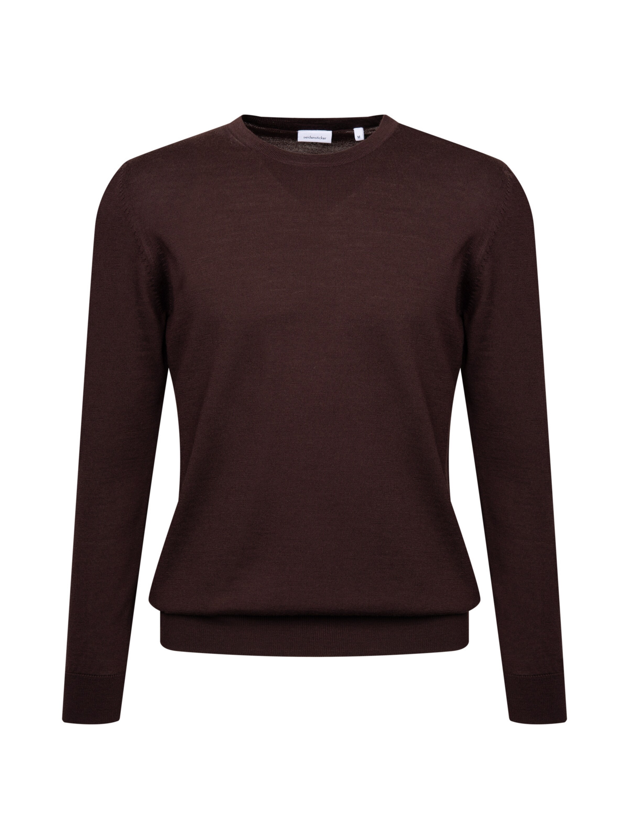 Pull-over 'Schwarze Rose' SEIDENSTICKER en marron : devant
