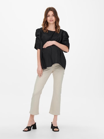 Only Maternity Bootcut Jeans 'KENYA' in Weiß