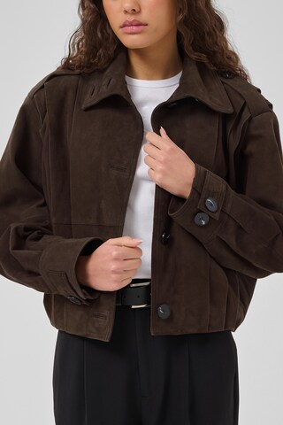 My Essential Wardrobe Between-season jacket 'Petra ' in Brown