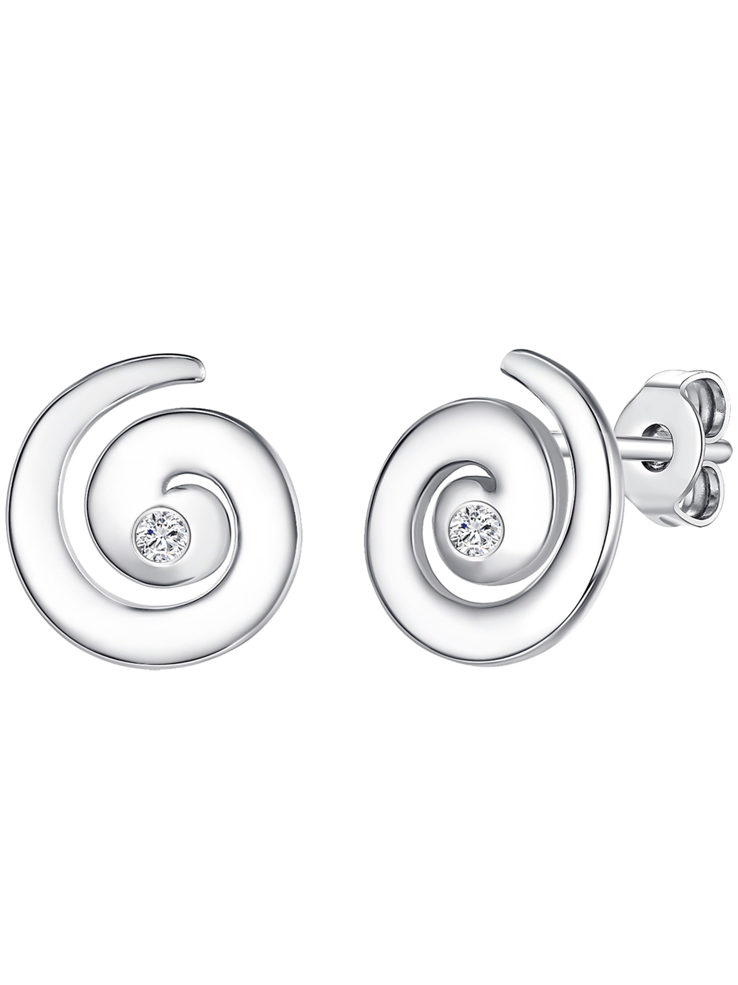 Lulu & Jane Earrings in Silver: front