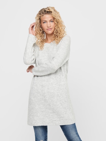 ONLY Knitted dress 'Carol' in Grey: front