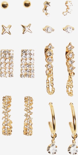Bershka Sada šperků - zlatá / průhledná, Produkt