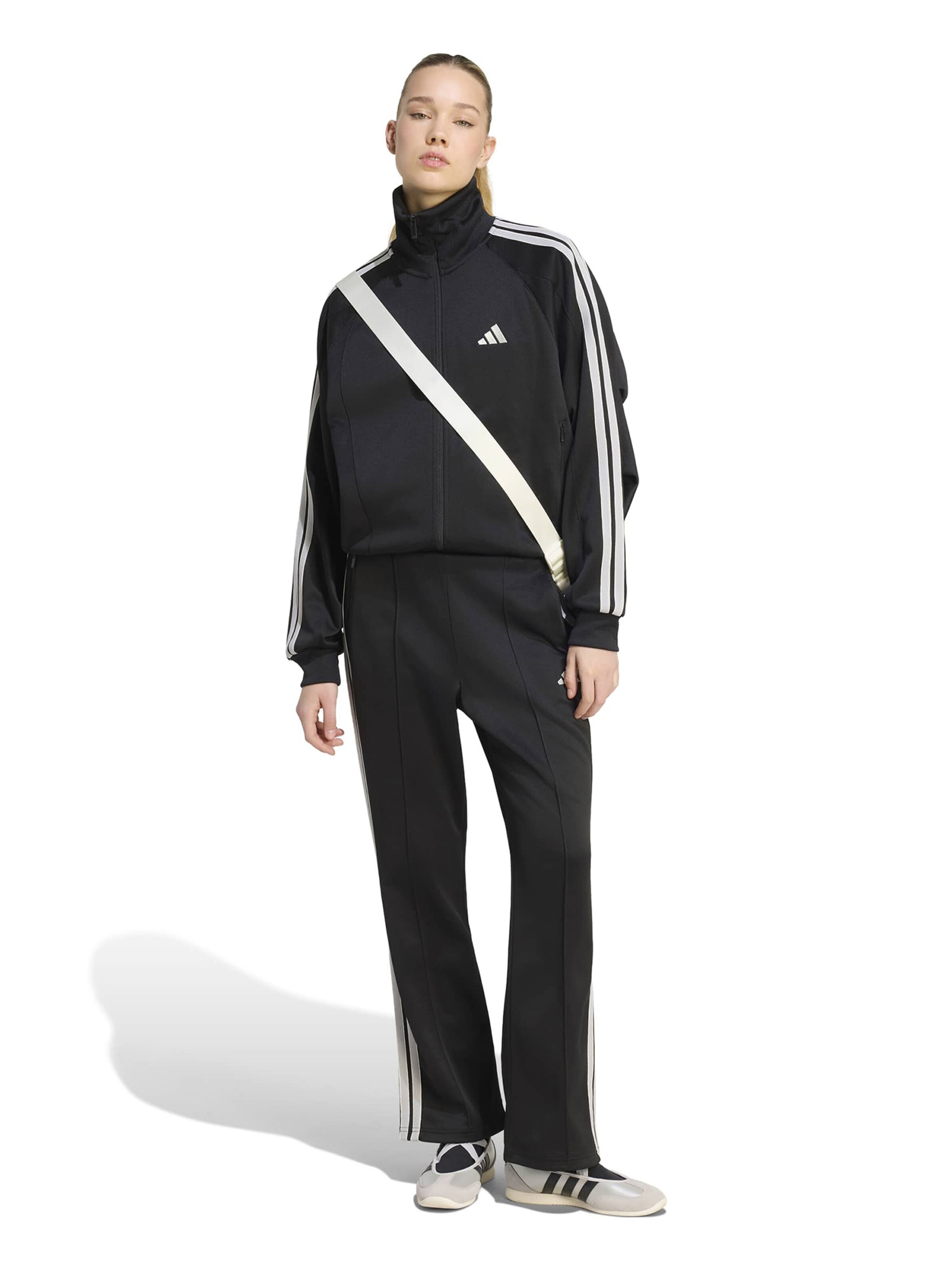 juoda ADIDAS SPORTSWEAR Standartinis Sportinės kelnės